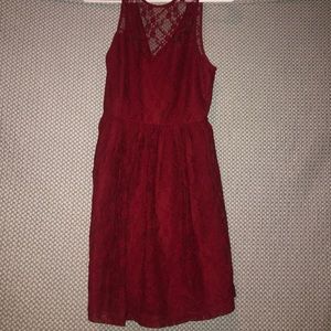 Red lace short forever 21 dress